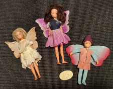 Original Flower Fairy Dolls for Sale - Healing Pixie, Heliotrope, Guelder Rose.