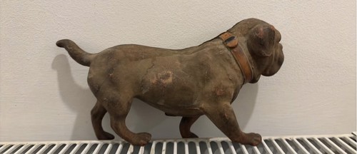 Old rubber squeaky bulldog - squeaky,