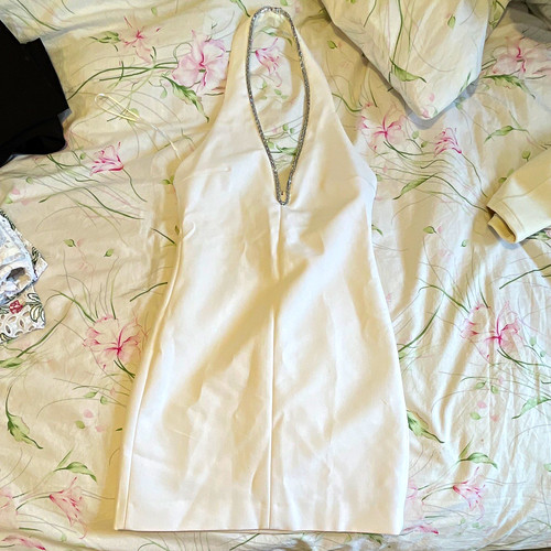 Zara white halter neck - zara,