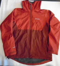 Berghaus Fellmaster Goretex Waterproof Jacket Red Men's L Large Free UK P+P READ