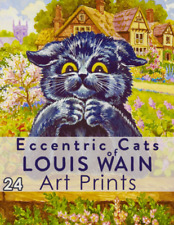 Eccentric Cats of Louis Wain Art Prints: Ready-To-Frame Vintage Artwork to Cut O