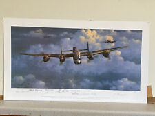 RAF LANCASTER BOMBER  aviation Art print Legends of the Air by Philip West.