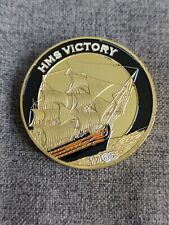 HMS Victory Naval Ship Coin Medal Gold Plated Historical Coin