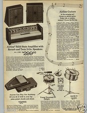 1966 PAPER AD 2 Pg Guitars