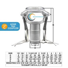 Stainless Steel 316 Camlock Hose Fittings Adapter MPT SS316