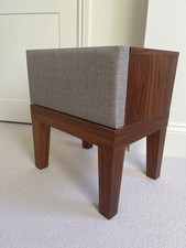 MADE.COM Lansdowne Walnut Upholstered Bedside Table Excellent Used Condition