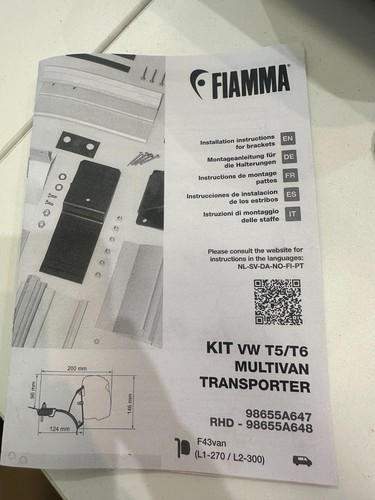 Fiamma t6 transporter - vw,