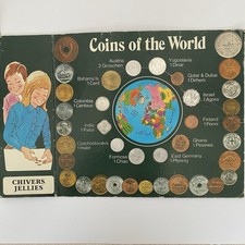 Vintage 1971 Chivers Jellies Coins of the World Incomplete Set Cadbury Schweppes