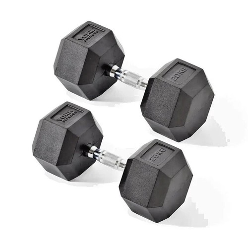 Hex dumbbells pair rubber - pair,