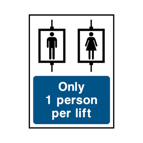 Only person per lift - per,