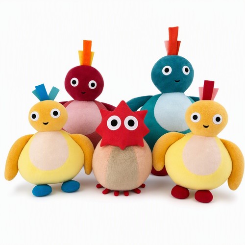 Soft plush 5pc - 5pc, twirlywoos