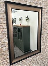 Large Black & Bronze Wall Mirror overmantel hallway modern frame *various sizes*