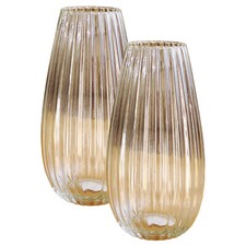 Tall Clear Recycled Glass Vase