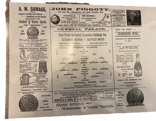 1901 cup final tottenham - fa,