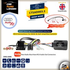 CTSAD003.2 Steering Control Interface RCA BOSE & Half Amp for Audi A3, A4 & TT