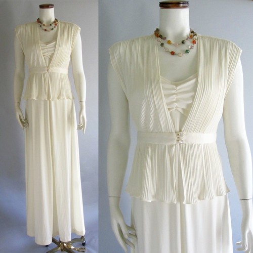 Vintage 1970s pleated peplum - vintage,
