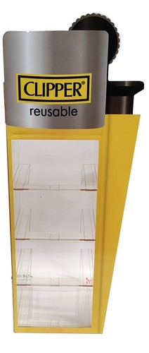 Clipper lighter display - lighter, stand