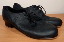 BLOCH WOMENS BLACK LEATHER SHOCKWAVE TAP DANCE  SHOES SIZE UK7 EU40