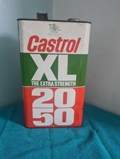 Nice Rare Vintage 60s Castrol XL Extra Strength 20/50 Oil Can Exellent Item