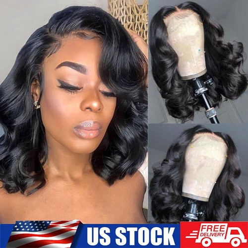 Wavy bob wig - wig, human