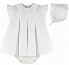 Baby Girl Dress Bonnet Pants