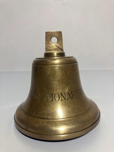 Vintage brass ships - brass, bell