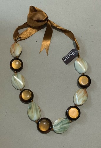 One button necklace costume - button,