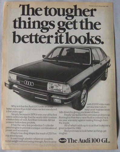 1981 audi 100gl - 100gl, original