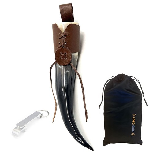 Viking drinking horn beer mug - horn,