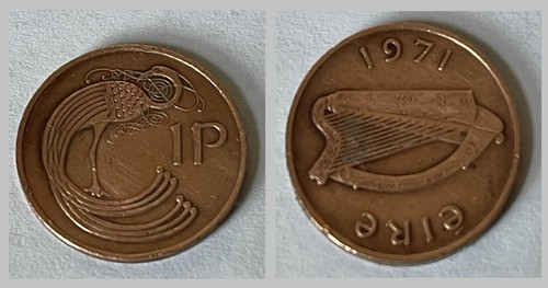 Irish one penny 1971 - irish,