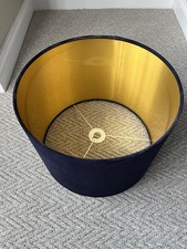 Large Lampshade Blue and Gold 