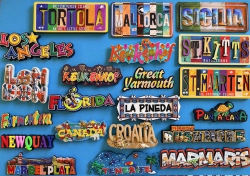 Souvenir fridge magnet place - souvenir,