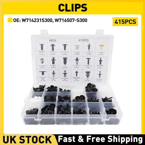 415pcs car trim clips plastic - car,