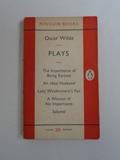 Oscar Wilde Plays Vintage Penguin Plays First Edition Paperback Book 1954