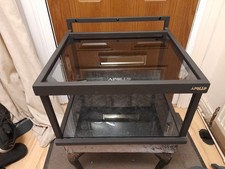 Apollo 2 Tier Twin Shelf Wall Mounted Turntable / Hifi Stand Rack Unit Black