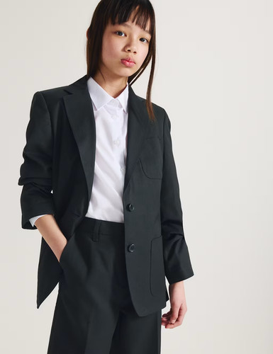 Black school blazer - black,