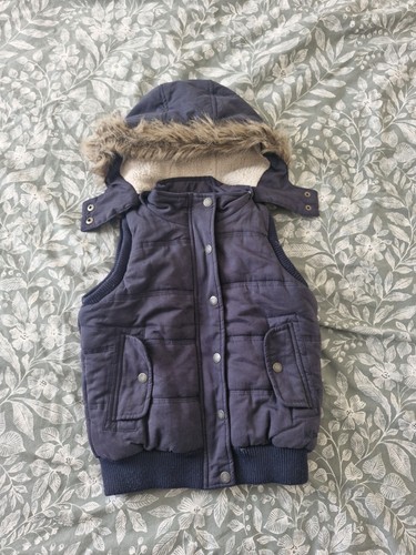 Girls navy detachable - navy, hood