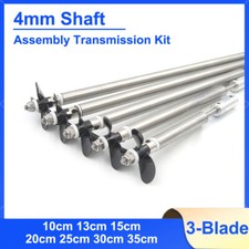 4mm Shaft Assembly Transmission Kit 3-BIade Propeller+ Sleeve for RC Boat Model