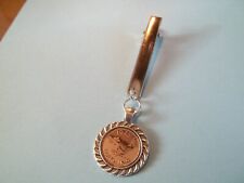FARTHING - WREN LIMITED EDITION SILVER CASED PENDANT NAPKIN CLIP - 1938 to 1955