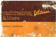 TRIUMPH VITESSE 2-LITRE SALOON CONVERTIBLE ORIG 1967 OWNERS INSTRUCTION HANDBOOK