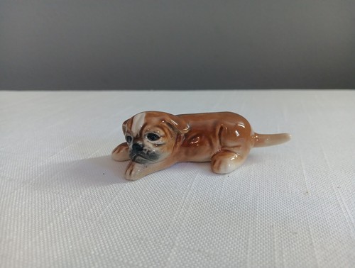 Vintage ceramic boxer - boxer, dog
