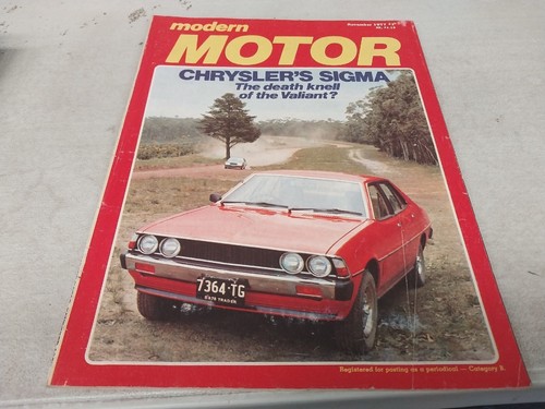 Nov 1977 modern motor - modern, magazine