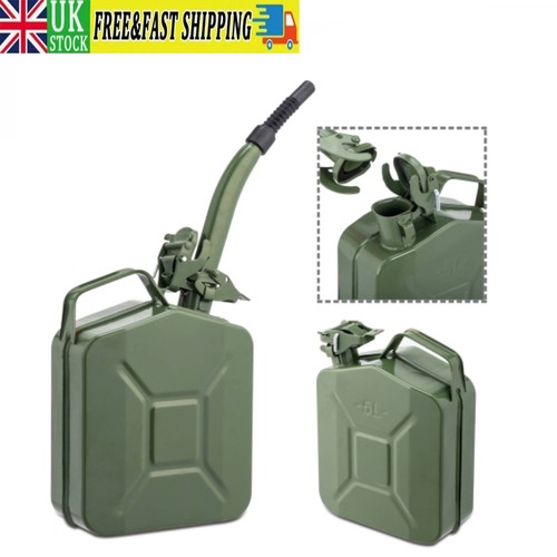 Green metal jerry can fuel - jerry,
