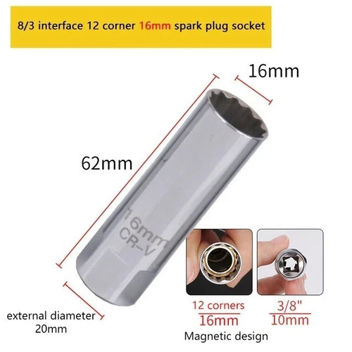 16mm spark plug socket - 16mm,