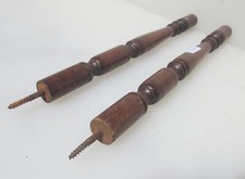 Antique Wooden Columns Legs Spindles Balusters Old 11.5"