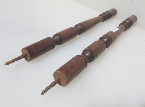 Antique wooden columns legs - antique,