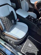 Black Pillows Design Set of 2 for Rolls-Royce Vehicles  Leather or Velvet Pillow