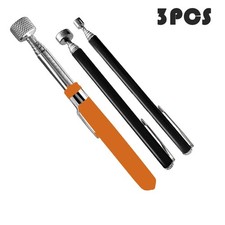 3x Black Telescopic Magnetic