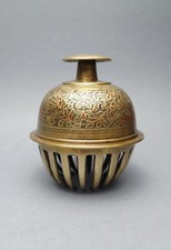 Large Enameled Brass Claw Bell