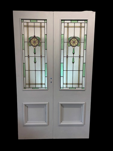 Antique stained glass french - antique,